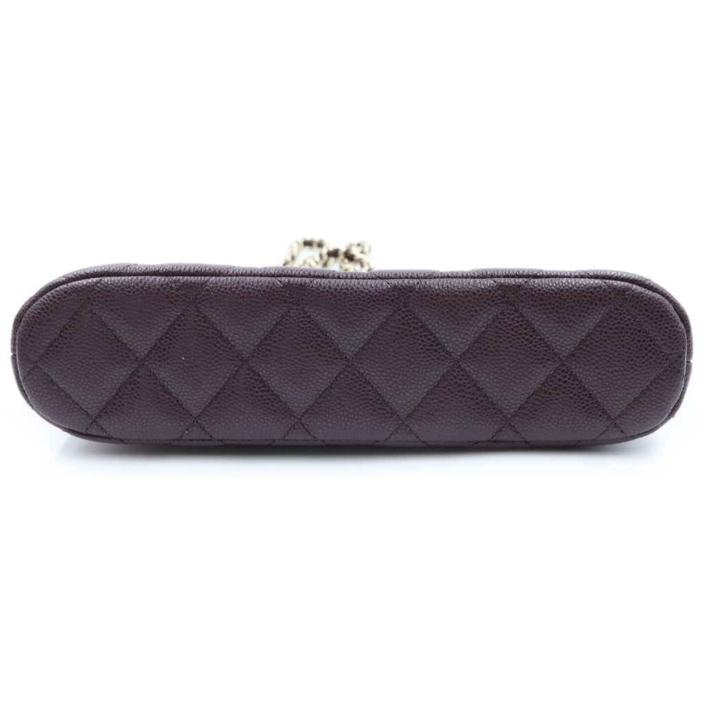 CHANEL(シャネル) ココマーク マトラッセ タイムレスクラシック キャビアスキン ゴールド金具 チェーンショルダーバッグ ボルドー AP4016 レディース