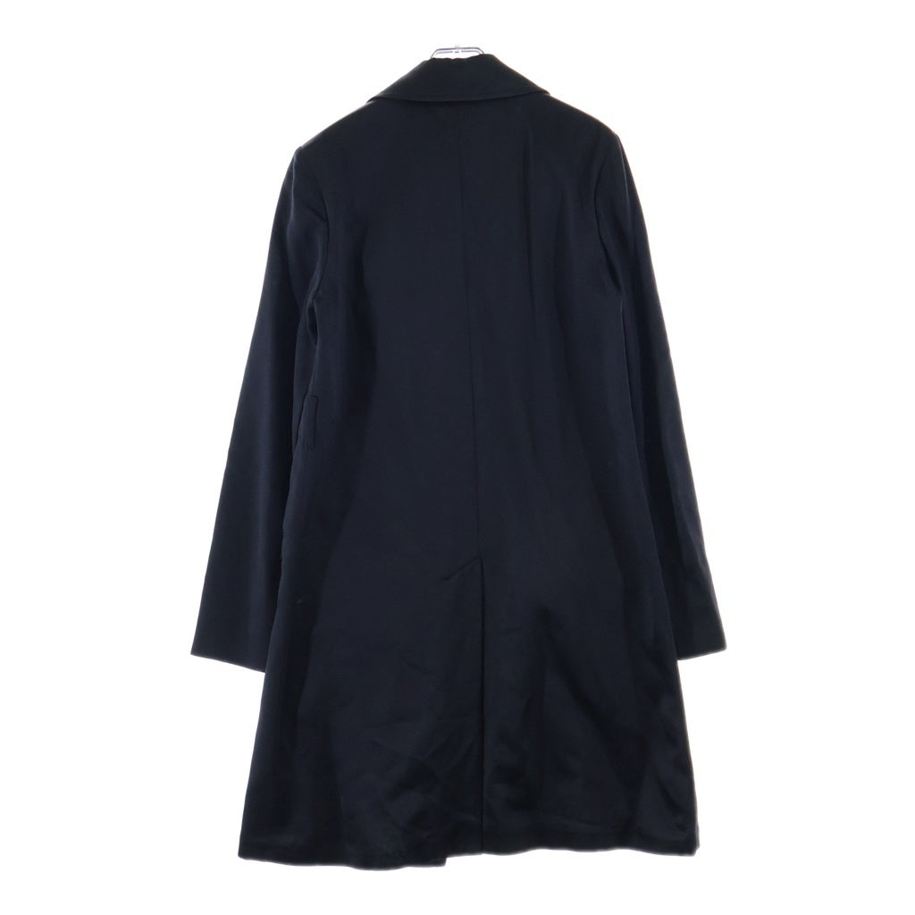 BALENCIAGA(バレンシアガ) シルク ダブルブレスト トレンチ ロング コート ブラック 111033 レディース