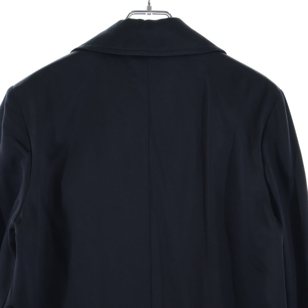 BALENCIAGA(バレンシアガ) シルク ダブルブレスト トレンチ ロング コート ブラック 111033 レディース