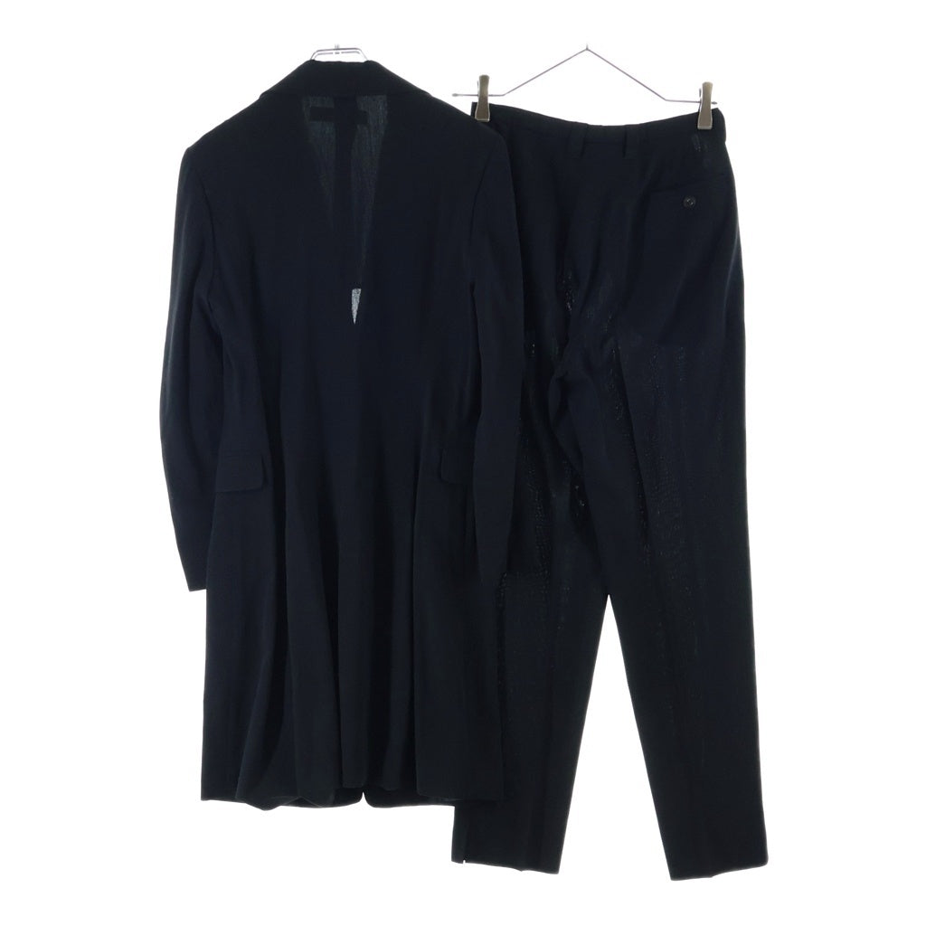 JIL SANDER(ジルサンダー) セットアップ ウール 2B チェスター コート ロングジャケット スラックスパンツ ブラック レディース