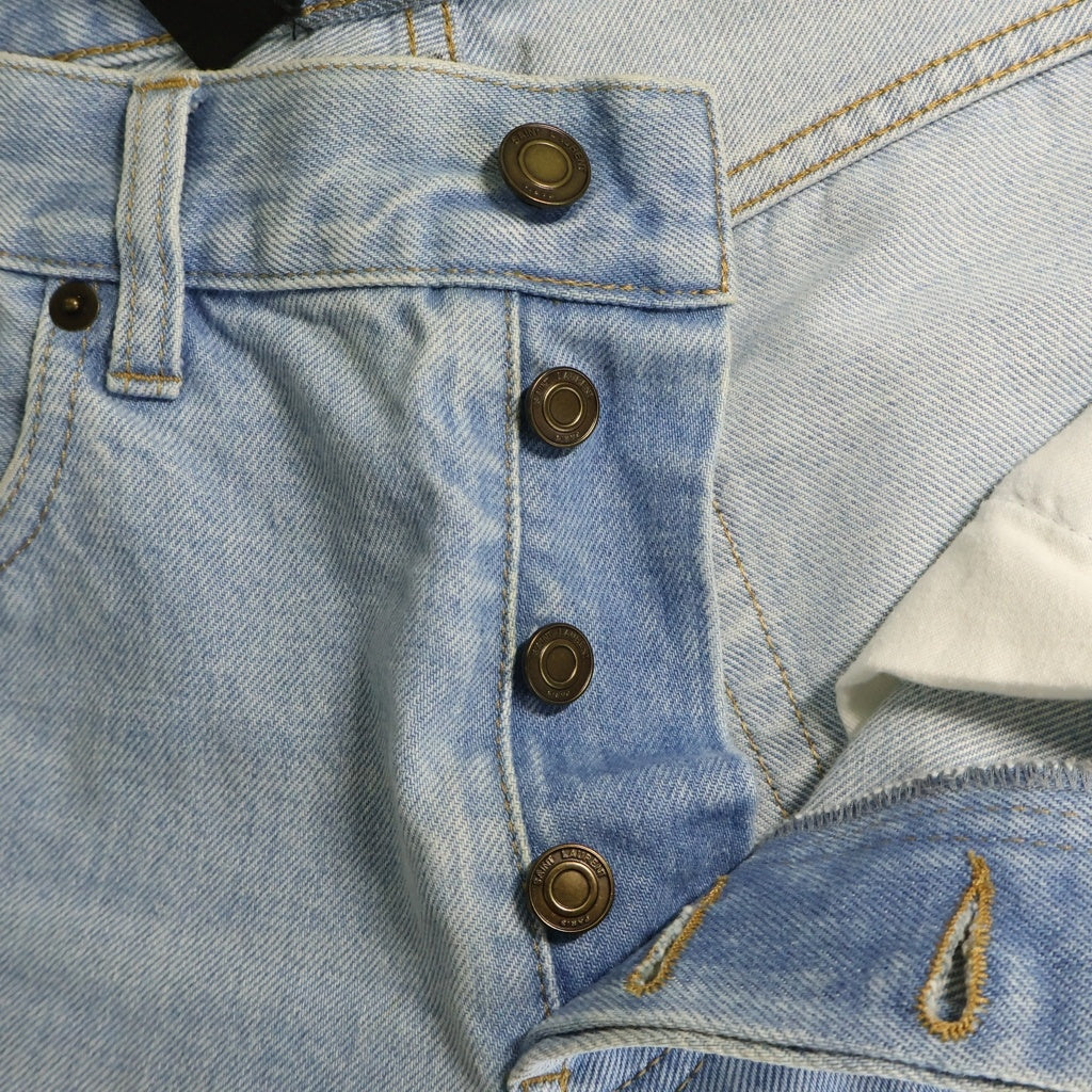SAINT LAURENT PARIS(サンローランパリ) SAINT LAURENT PARIS サンローランパリ デニムパンツ ブルー 648437 レディース
