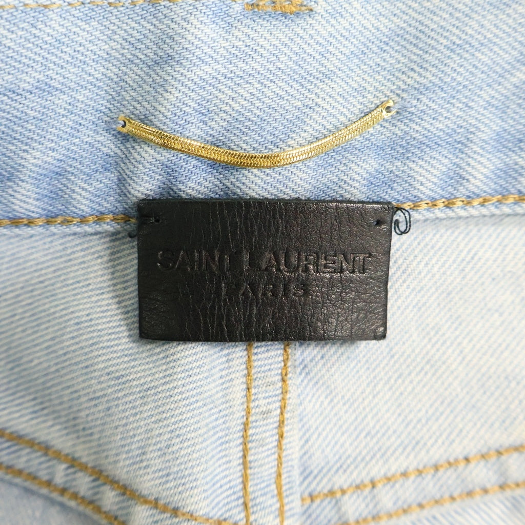 SAINT LAURENT PARIS(サンローランパリ) SAINT LAURENT PARIS サンローランパリ デニムパンツ ブルー 648437 レディース