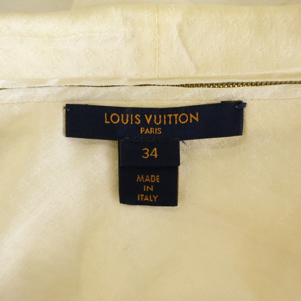 LOUIS VUITTON(ルイヴィトン) モノグラム ナイト ラバリエール ブラウス リボン シルク ベージュ RW202W VUS FJBL23 レディース