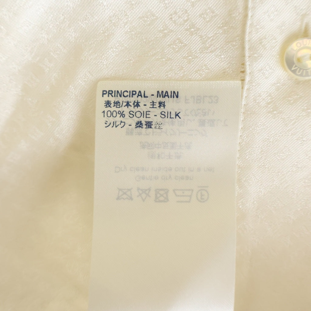 LOUIS VUITTON(ルイヴィトン) モノグラム ナイト ラバリエール ブラウス リボン シルク ベージュ RW202W VUS FJBL23 レディース