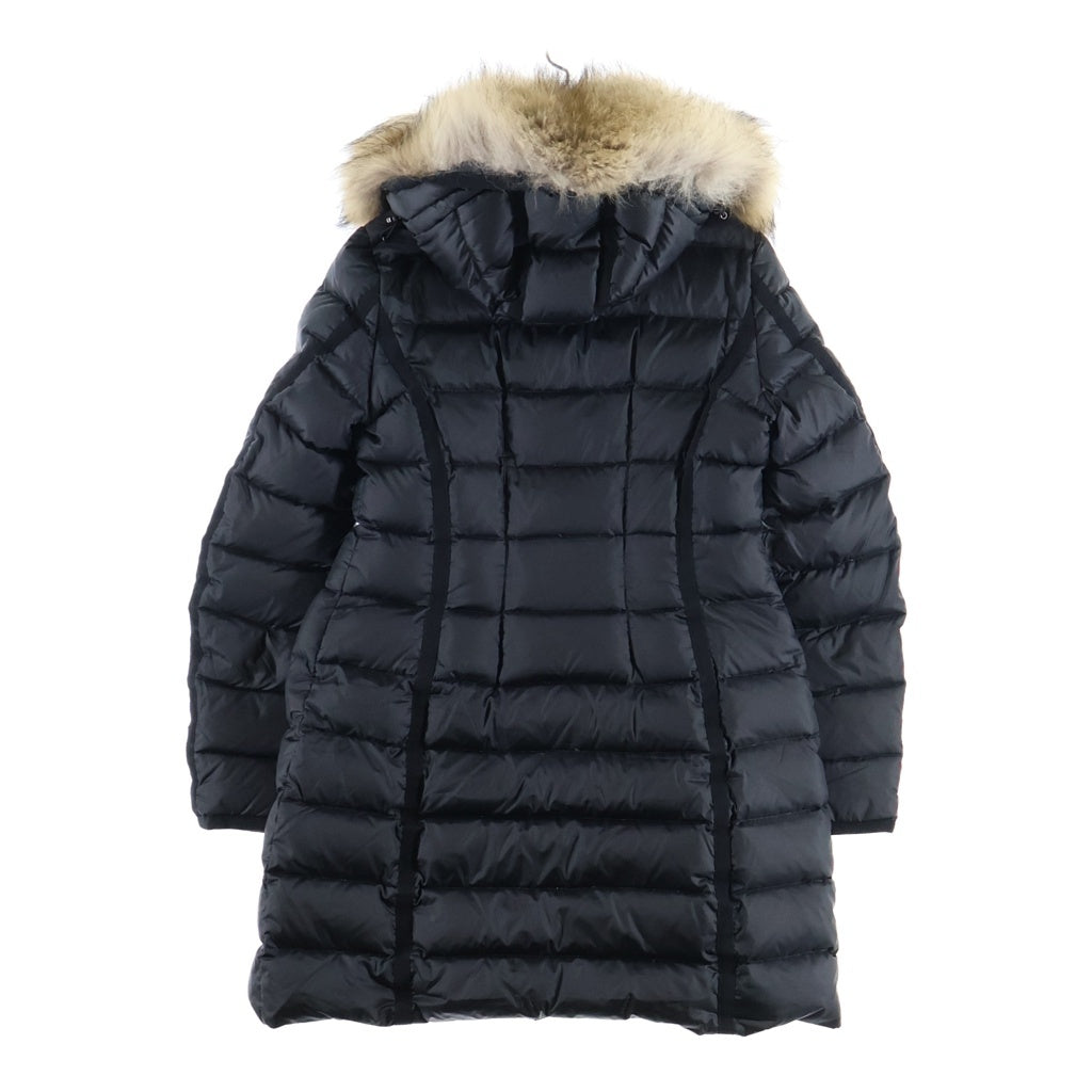 MONCLER(モンクレール) MONCLER モンクレール HERMIFUR GUBBOTTO エルミファー ジュボット ファーダウンジャケット ナイロン ブラック レディース