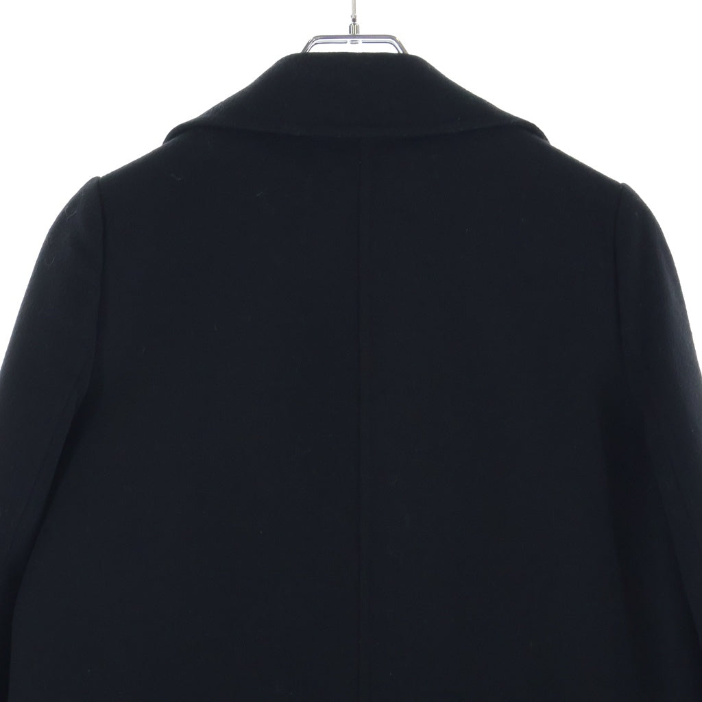 Salvatore Ferragamo(サルヴァトーレ フェラガモ) ステンカラーコート ロングコート ブラック ウール×カシミヤ レディース