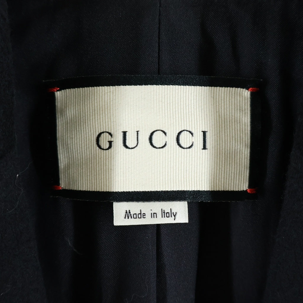 GUCCI(グッチ) チェスターコート ロングコート ブラック ウール 455739ZGW07 レディース