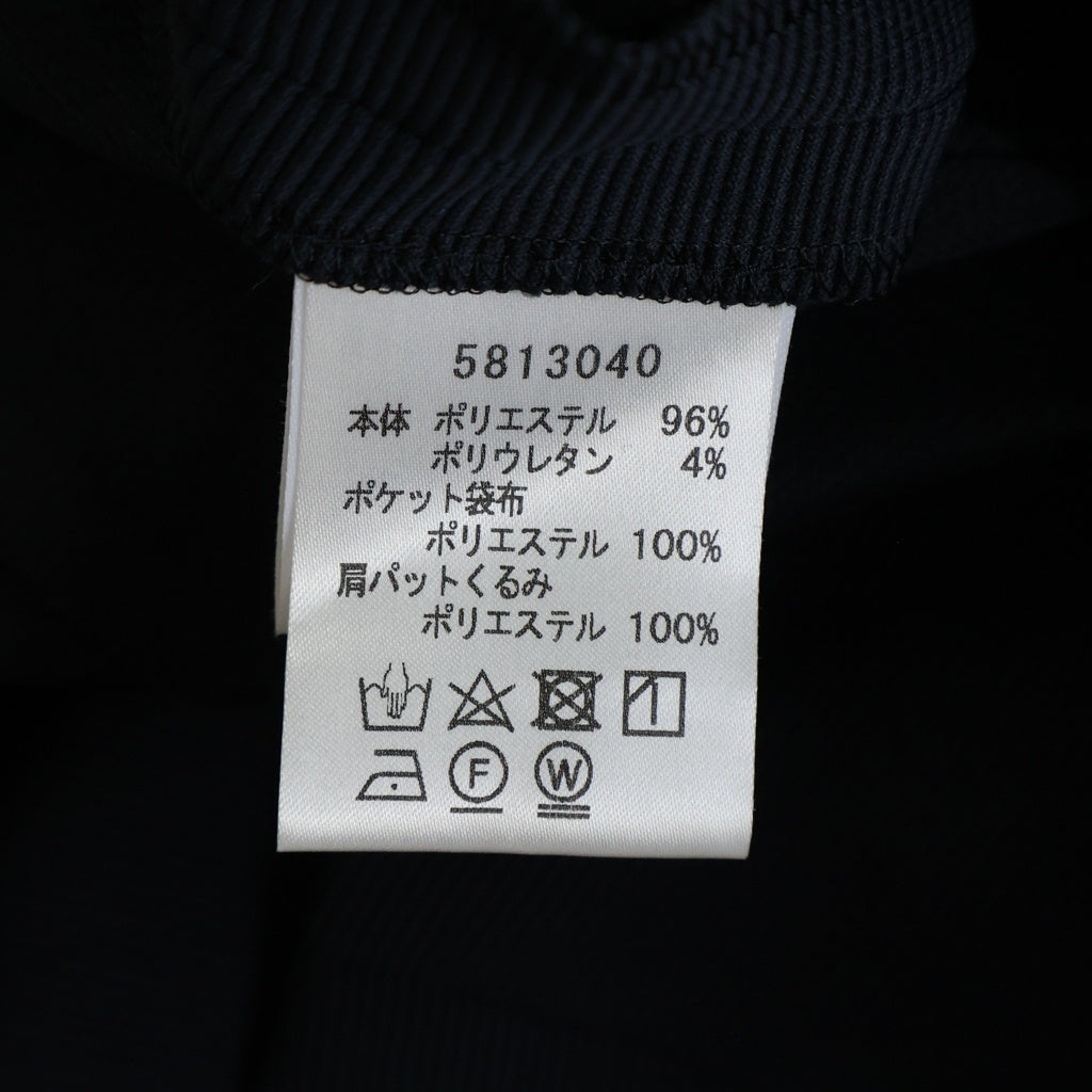 Rene(ルネ) くるみボタン ノーカラージャケット ネイビー 5813040 レディース
