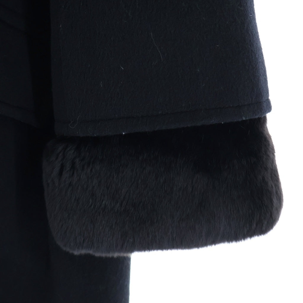 CHANEL(シャネル) ラパンファー カシミヤ ロングコート ブラック P19897V07699 レディース