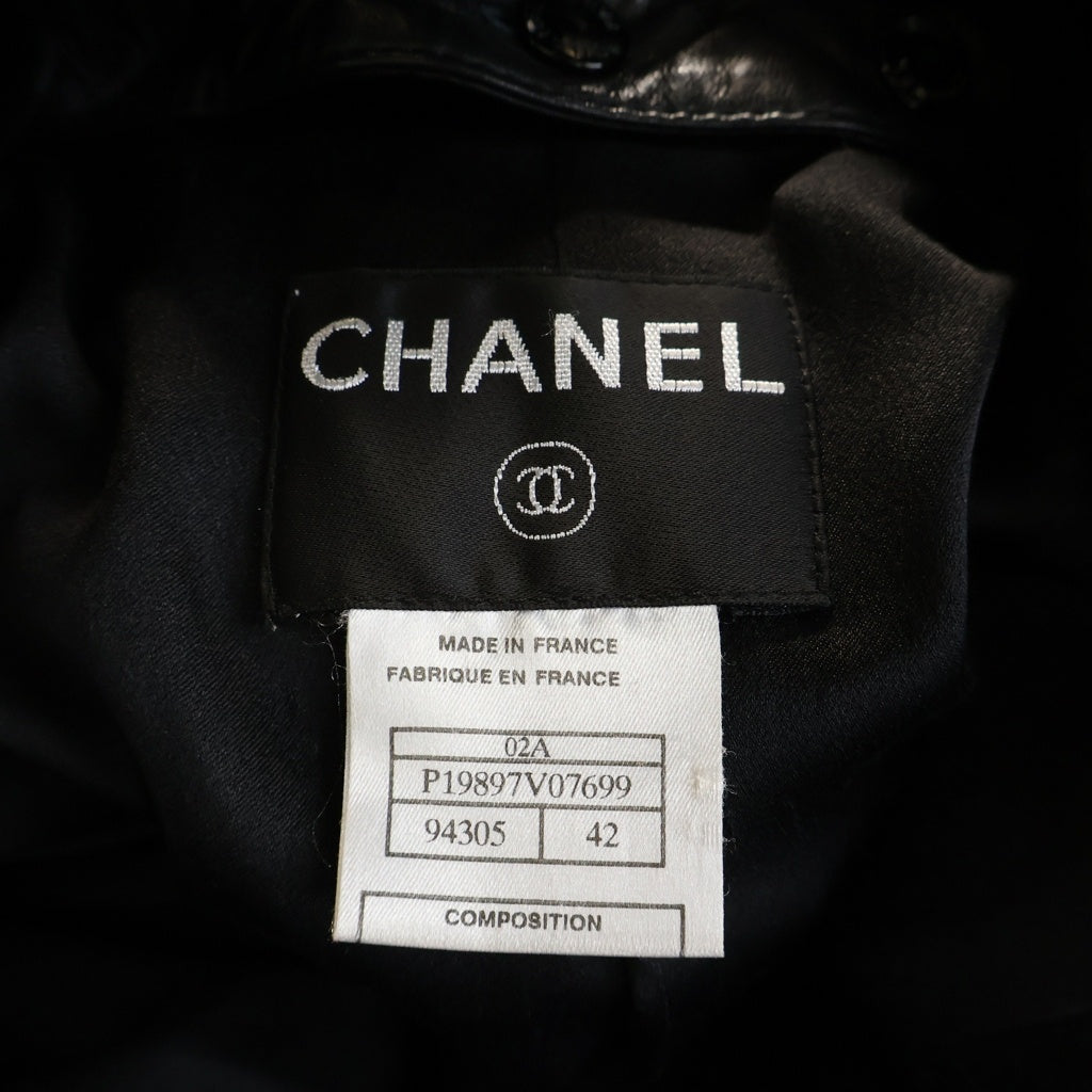 CHANEL(シャネル) ラパンファー カシミヤ ロングコート ブラック P19897V07699 レディース