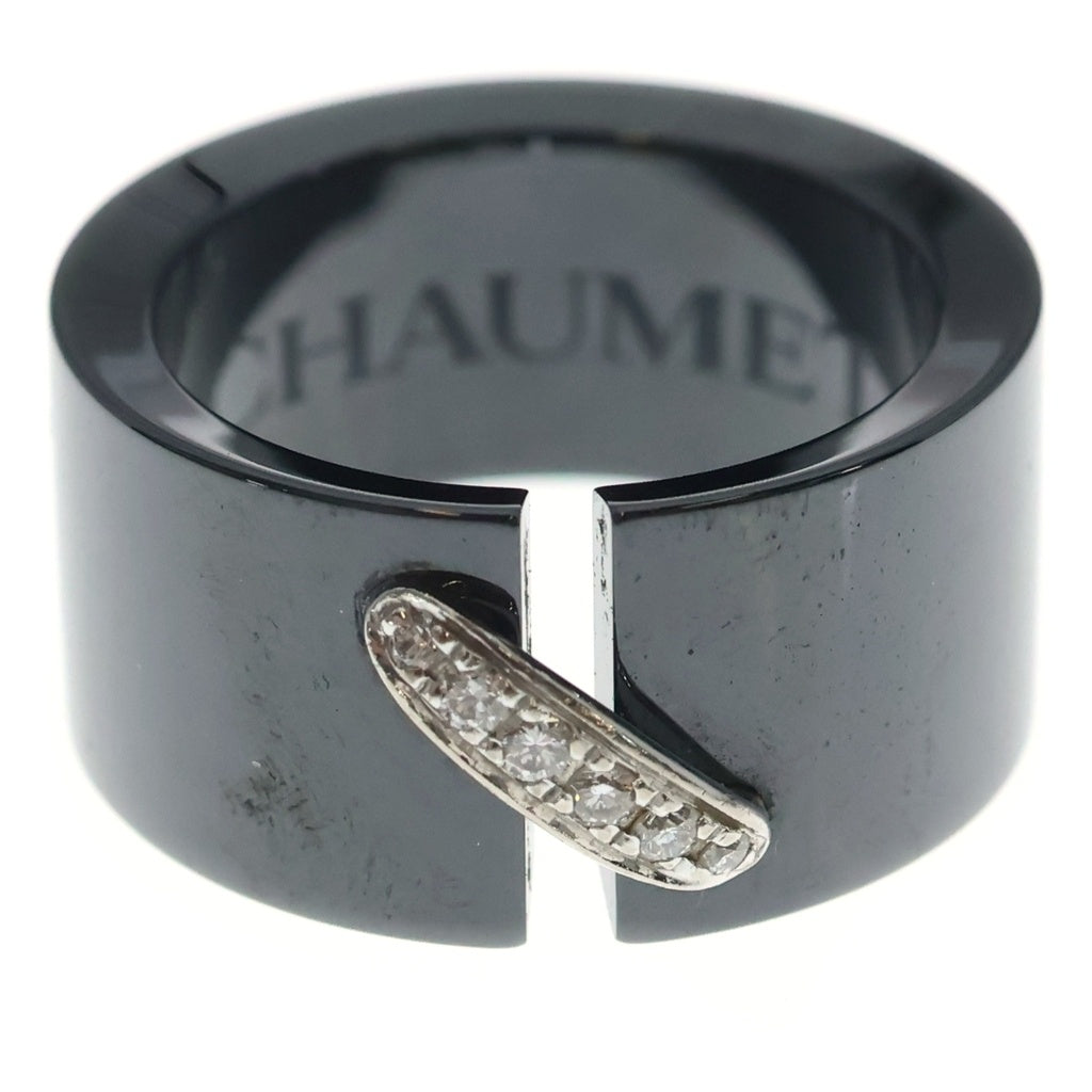 CHAUMET(ショーメ) リアン リング ブラックセラミック ホワイトゴールド 750WG #50 レディース