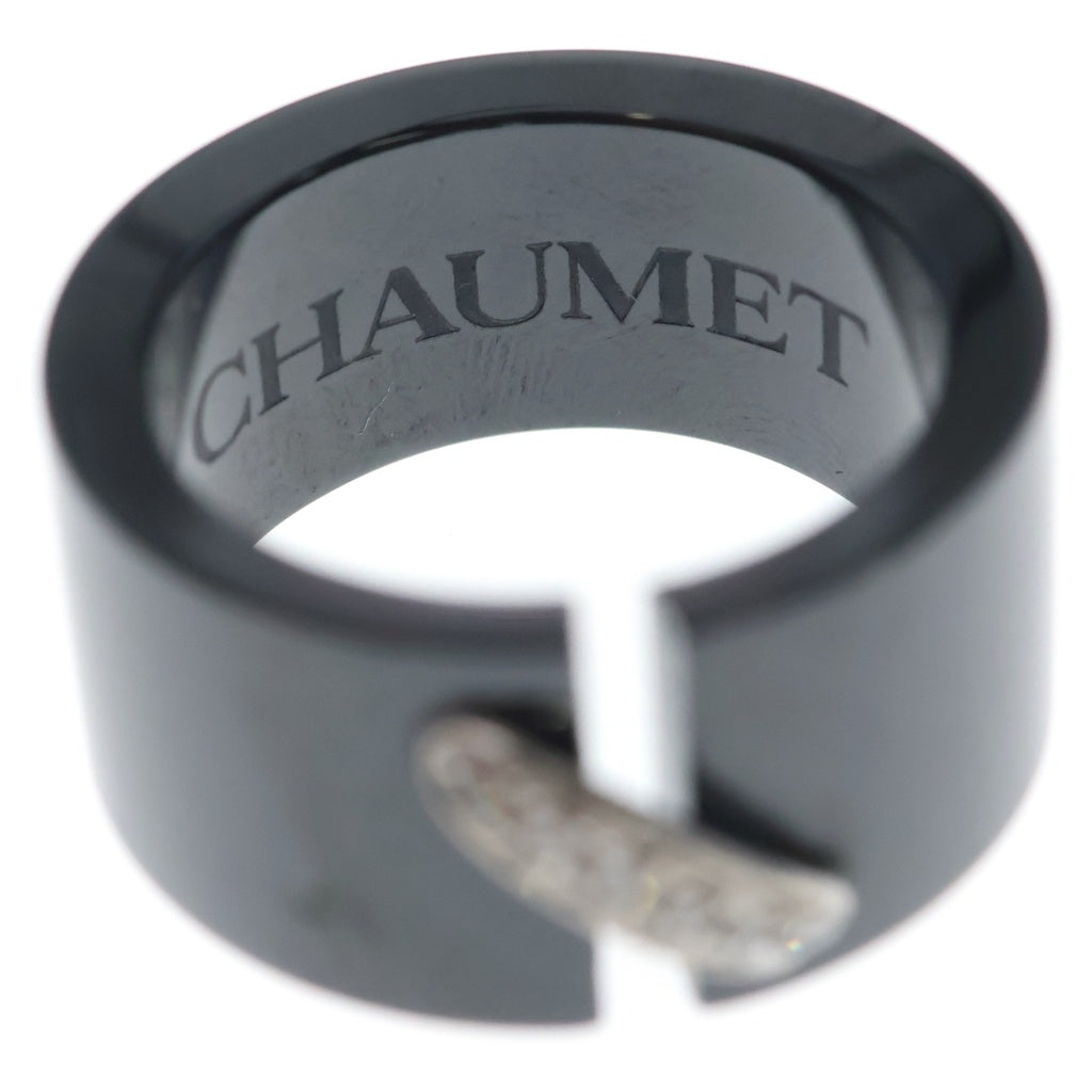 CHAUMET(ショーメ) リアン リング ブラックセラミック ホワイトゴールド 750WG #50 レディース