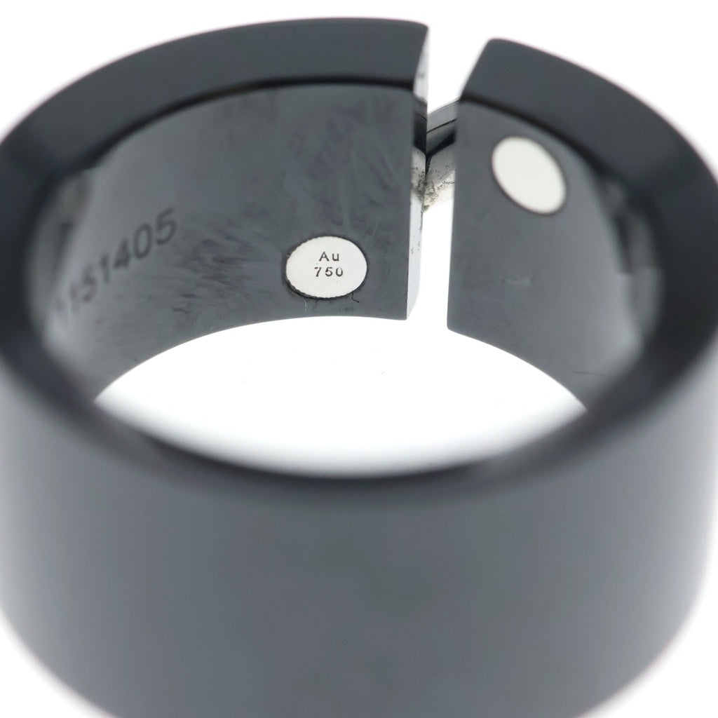 CHAUMET(ショーメ) リアン リング ブラックセラミック ホワイトゴールド 750WG #50 レディース