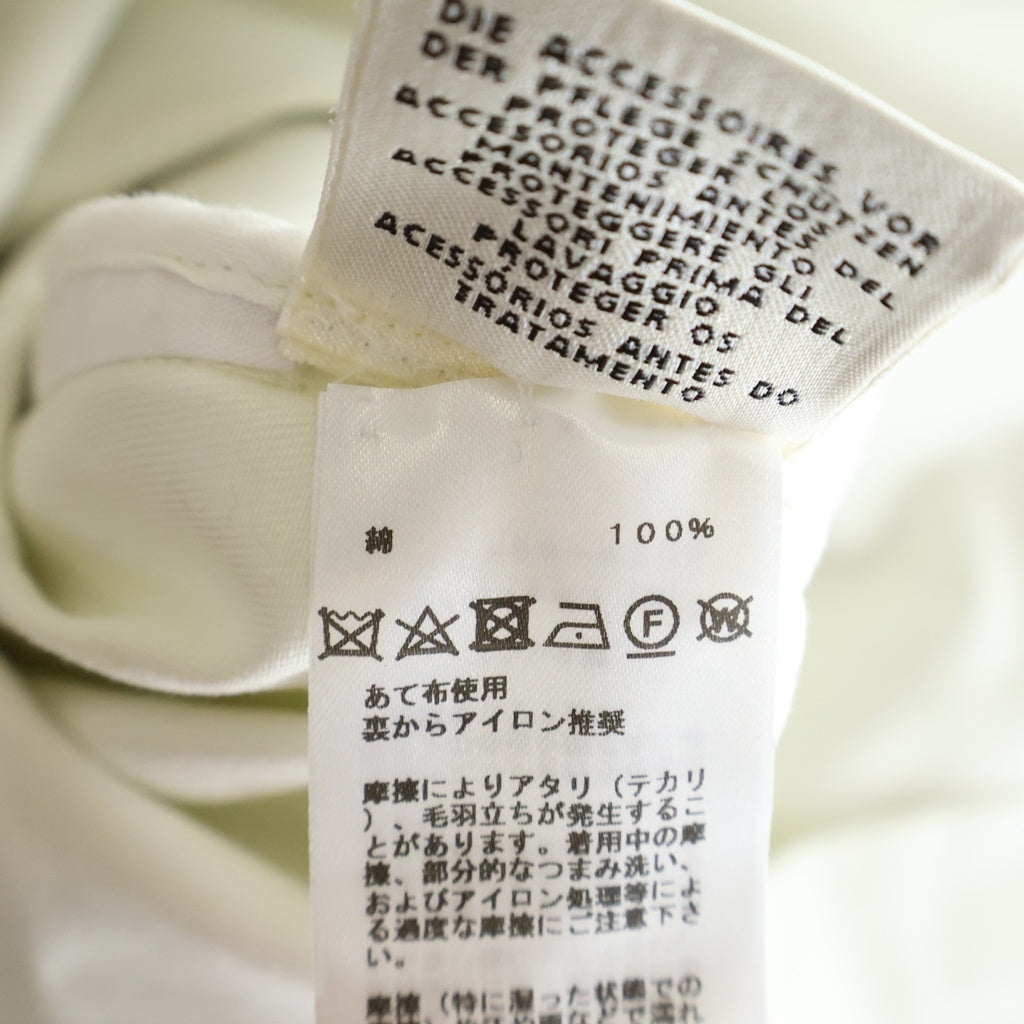HERMES(エルメス) セリエボタン スタンドカラー コットンツイル ロングコート ホワイト レディース