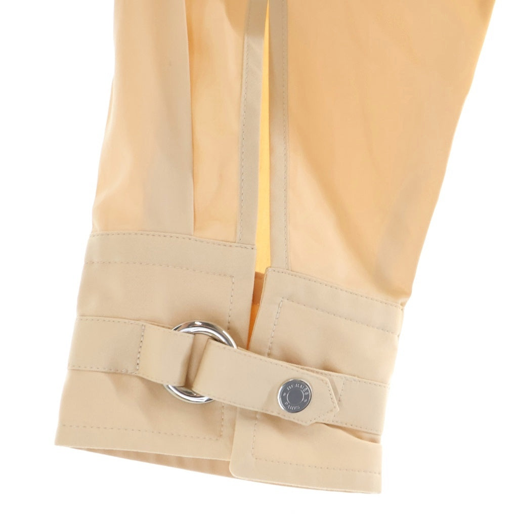 HERMES(エルメス) 23SS セリエボタン カルトゥッシュ スライダー ジップアップ 長袖シャツ ベージュ 3E0616DX レディース