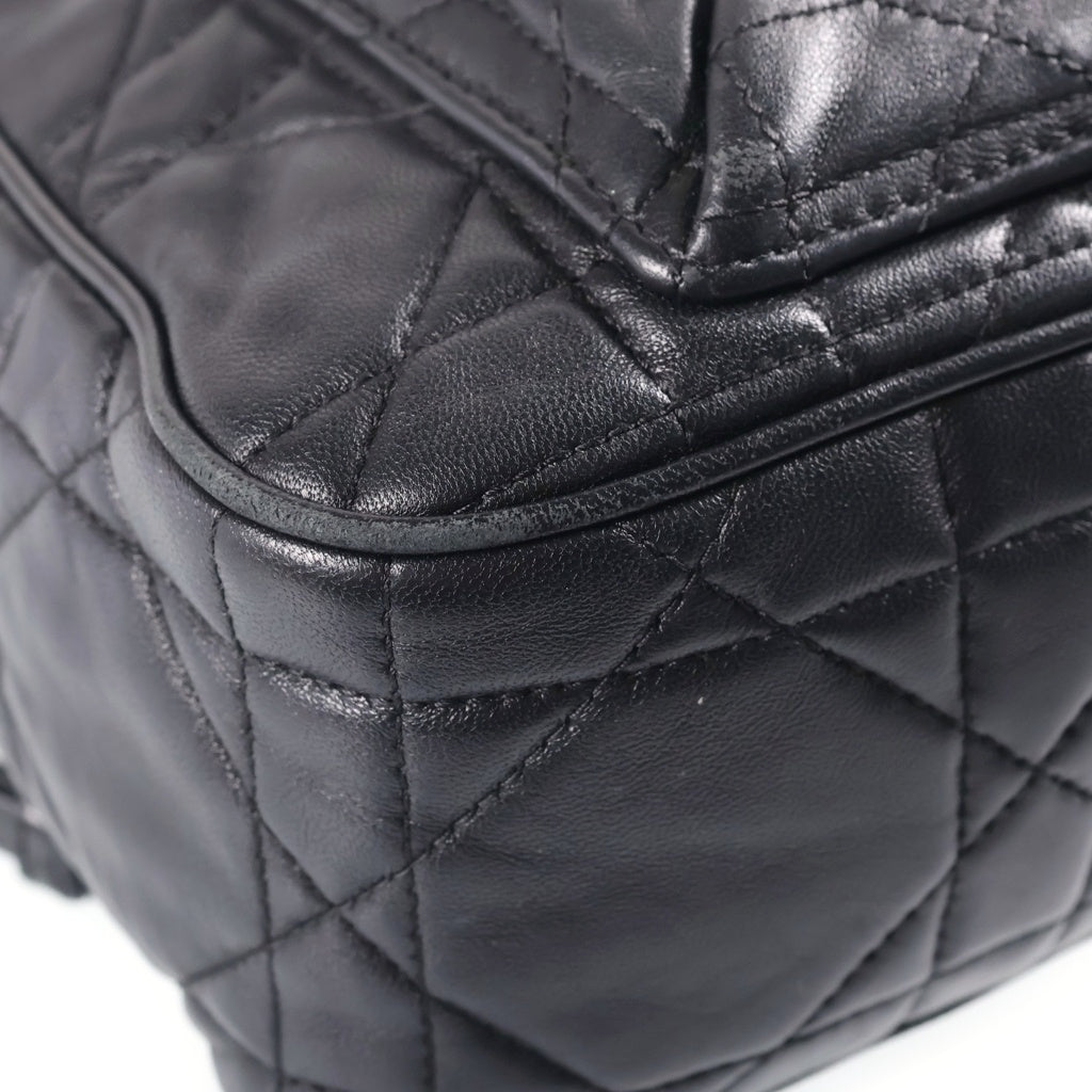Christian Dior(クリスチャンディオール) カロ バックパック リュック ミディアム ブラック ラムスキン レディース