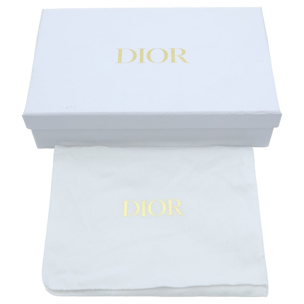 Christian Dior(クリスチャンディオール) レディディオール ロータスウォレット コンパクトウォレット 三つ折り財布 ライトパープル ラムスキン ゴールド金具 レディース