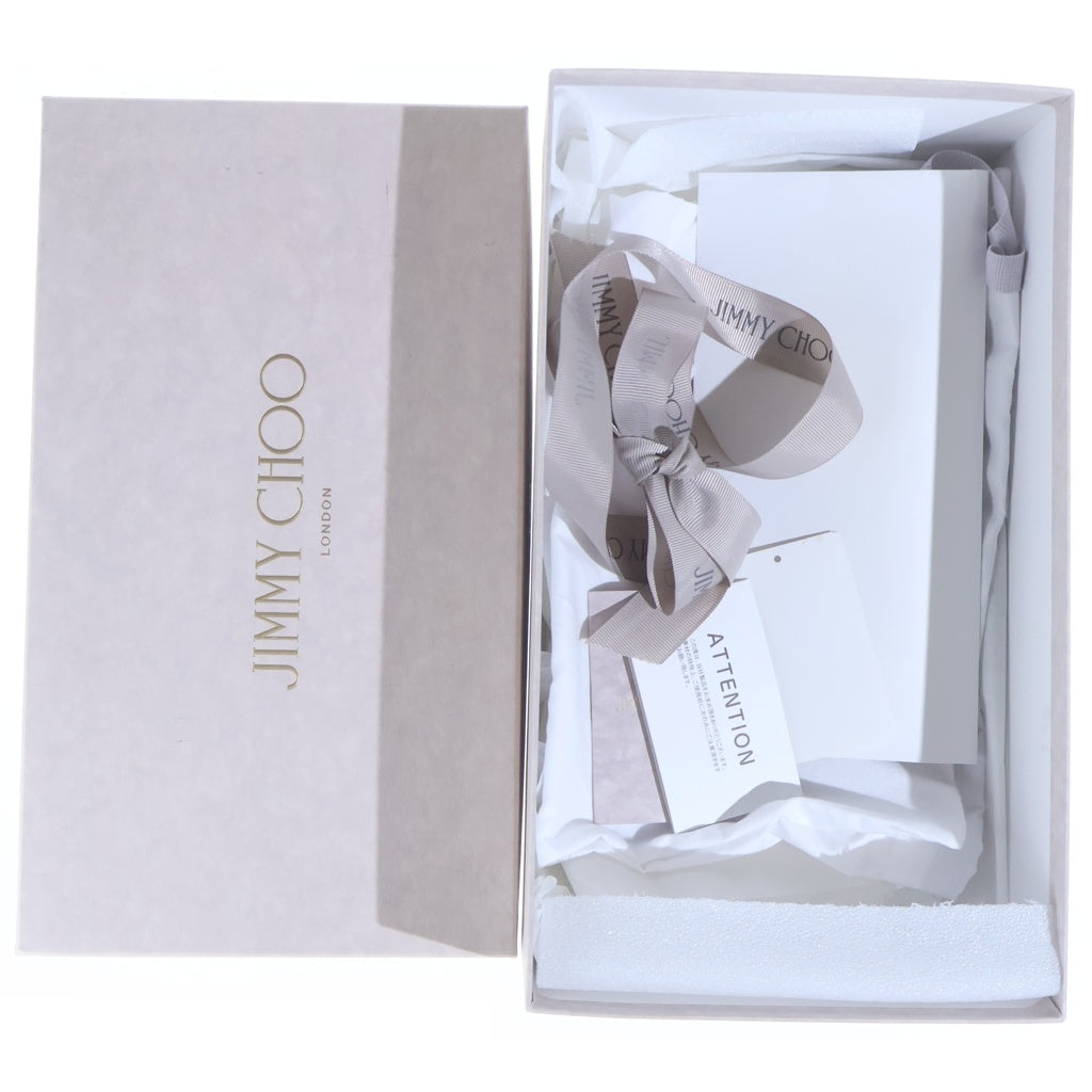 JIMMY CHOO(ジミーチュウ) パールデザイン メッシュパンプス フラットシューズ ブラック レディース