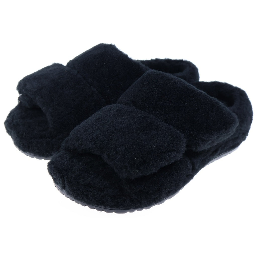 UGG(アグ) M FLUFF THAT フラッフザット サンダル ブラック シープスキン 1124111 レディース