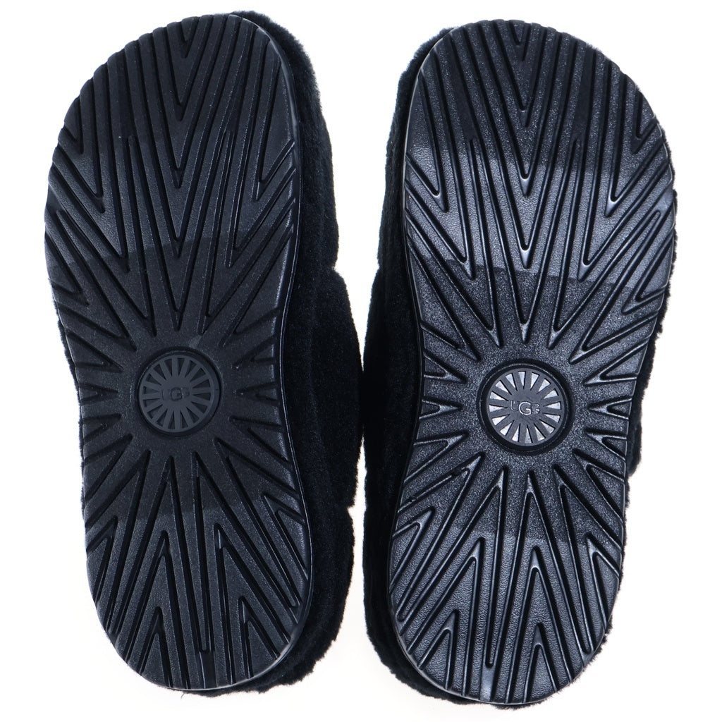 UGG(アグ) M FLUFF THAT フラッフザット サンダル ブラック シープスキン 1124111 レディース