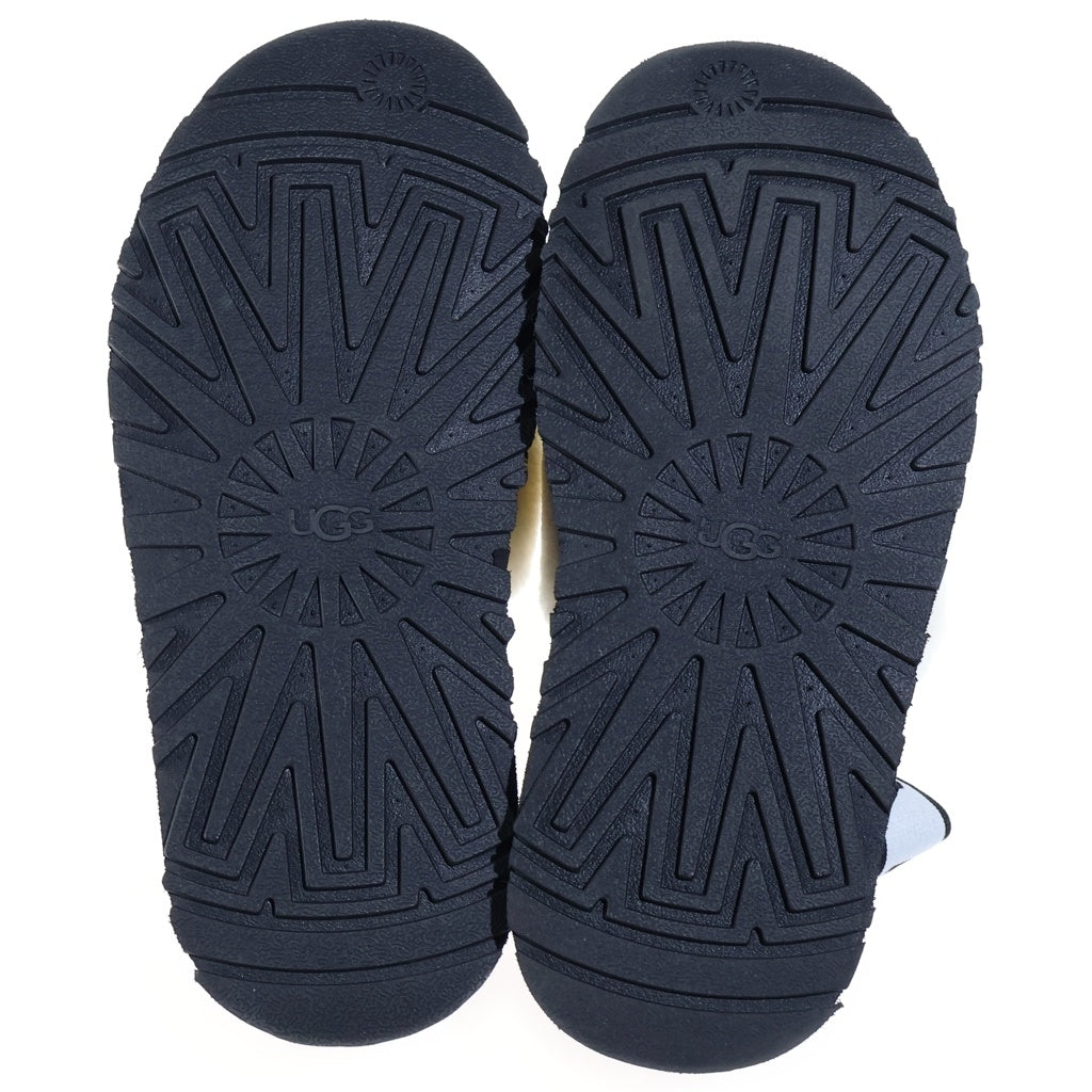 UGG(アグ) DISCO SLIDE ディスコスライド サンダル シープスキン ホワイト×ブラック 1112258 レディース