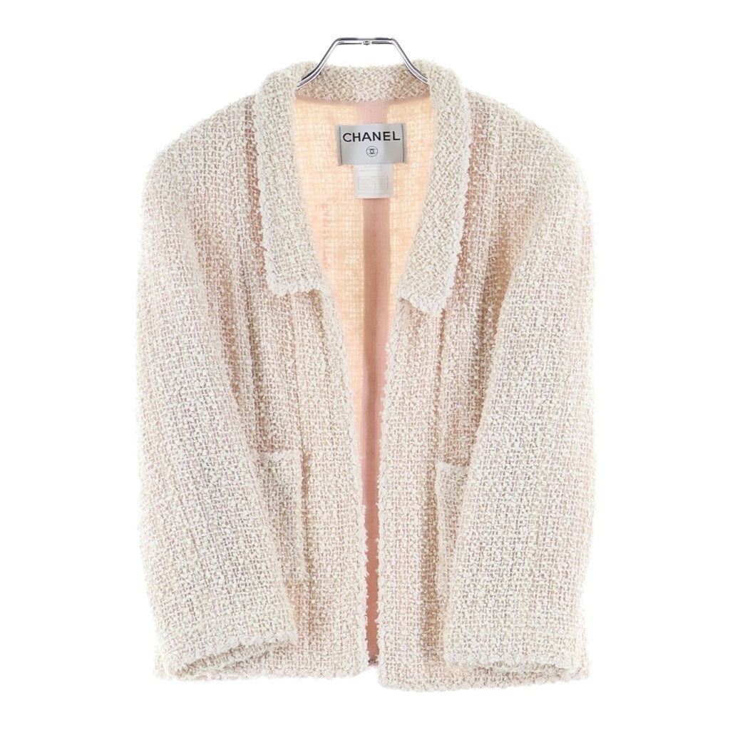 CHANEL(シャネル) 99P ココマークボタン ファンシーツイード ジャケット ピンク レディース P12743W02489