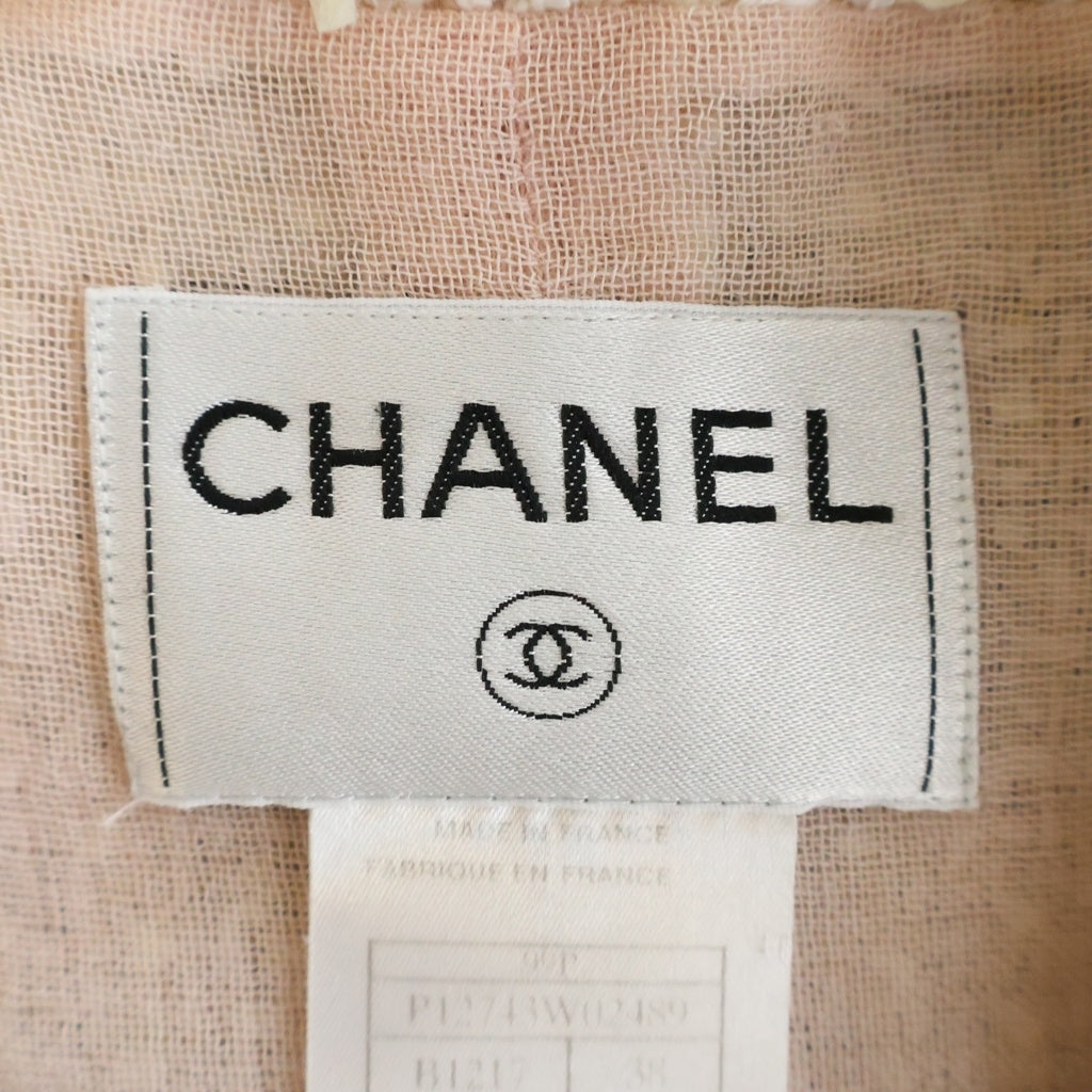 CHANEL(シャネル) 99P ココマークボタン ファンシーツイード ジャケット ピンク レディース P12743W02489