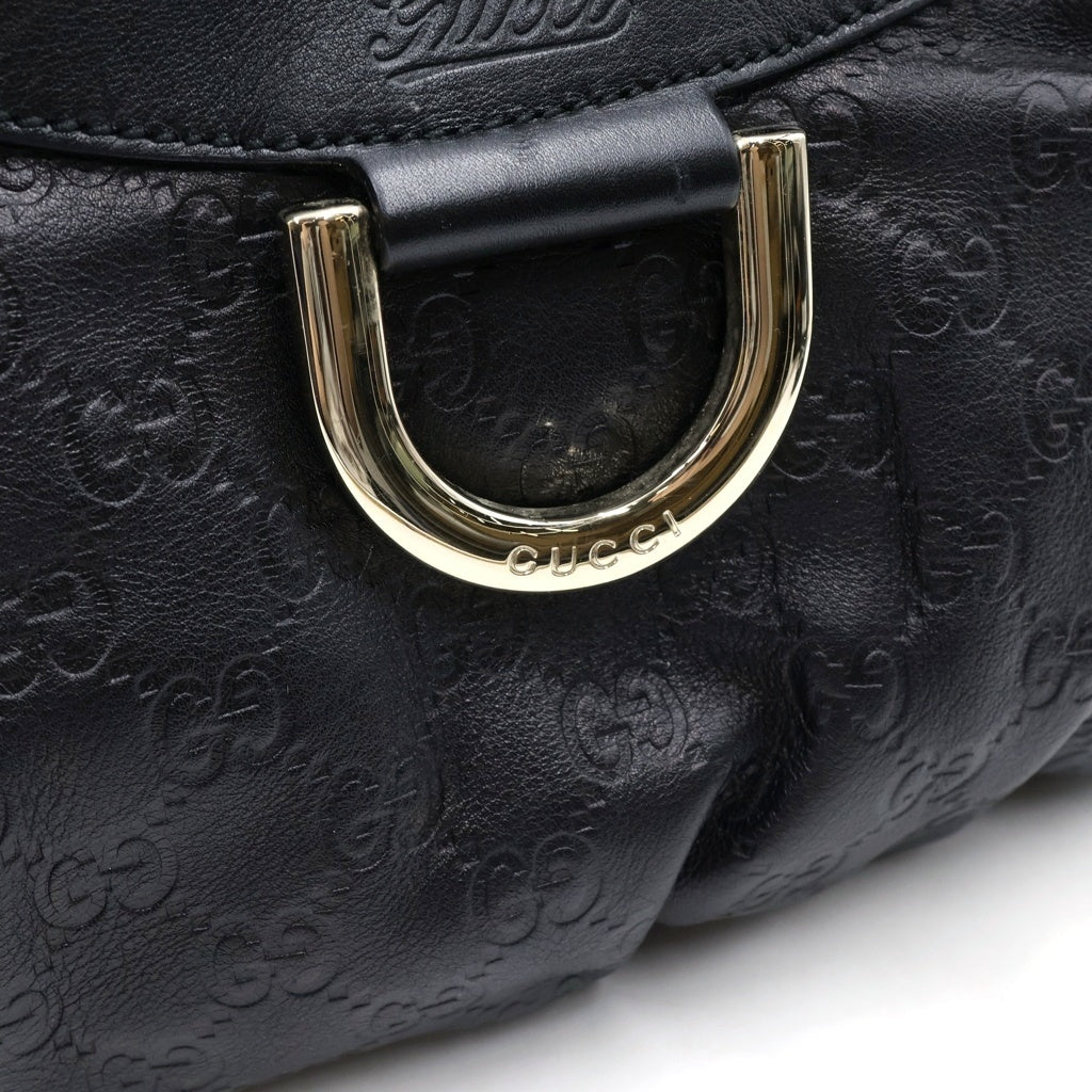 GUCCI(グッチ) アビー GG レザー ハンド ショルダーバッグ ブラック シルバー金具 190525 レディース