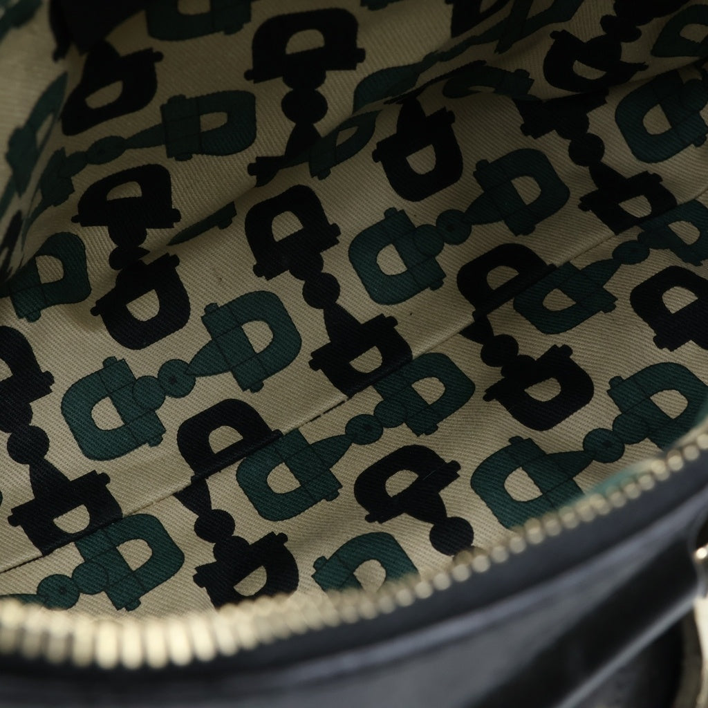 GUCCI(グッチ) アビー GG レザー ハンド ショルダーバッグ ブラック シルバー金具 190525 レディース