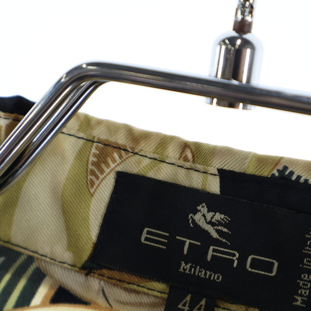 ETRO(エトロ) リーフ総柄長袖シルクシャツ ロングスリーブ マルチカラー レディース
