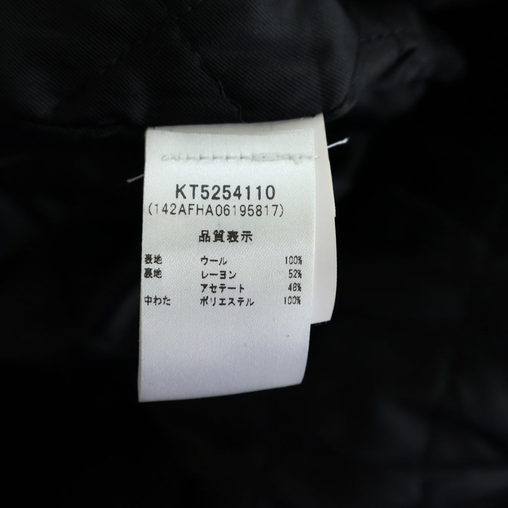 MOSCHINO(モスキーノ) クリスタルボタン ウール ツイード フーデッドコート ジャケット アウター #42 ブラック レディース