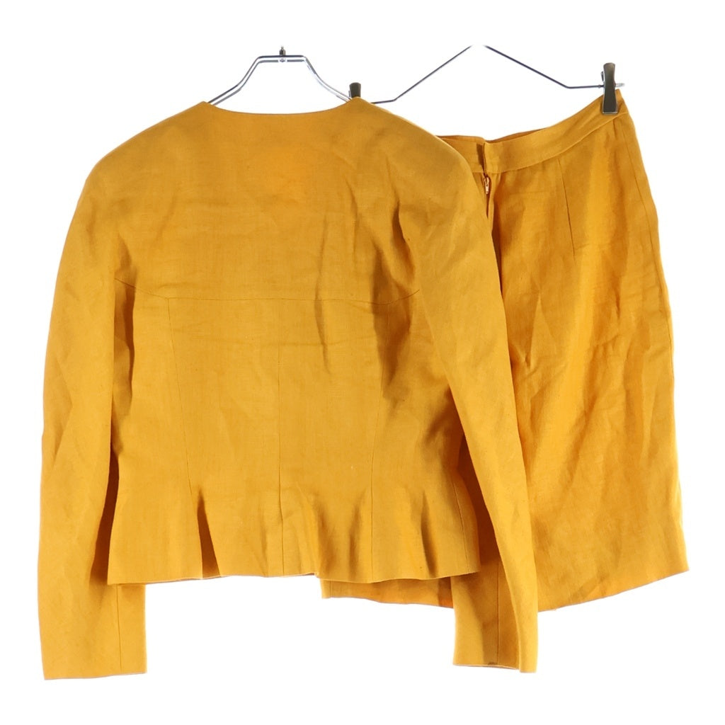 VALENTINO(ヴァレンティノ) セットアップ ノーカラージャケット ミディアムスカート #12 オレンジ レディース