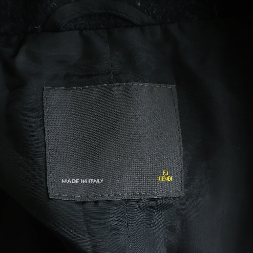 FENDI(フェンディ) ウールチェスターロングコート ブラック #44 78012 2992 レディース