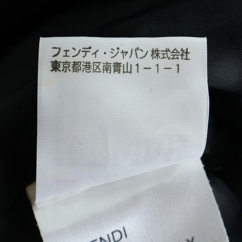 FENDI(フェンディ) ウールチェスターロングコート ブラック #44 78012 2992 レディース