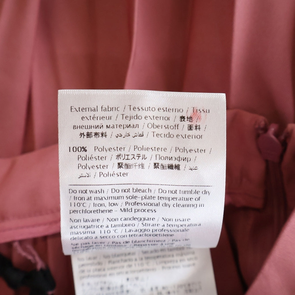 RED VALENTINO(レッド ヴァレンティノ) 裾レース プリーツロングスカート ピンク レディース
