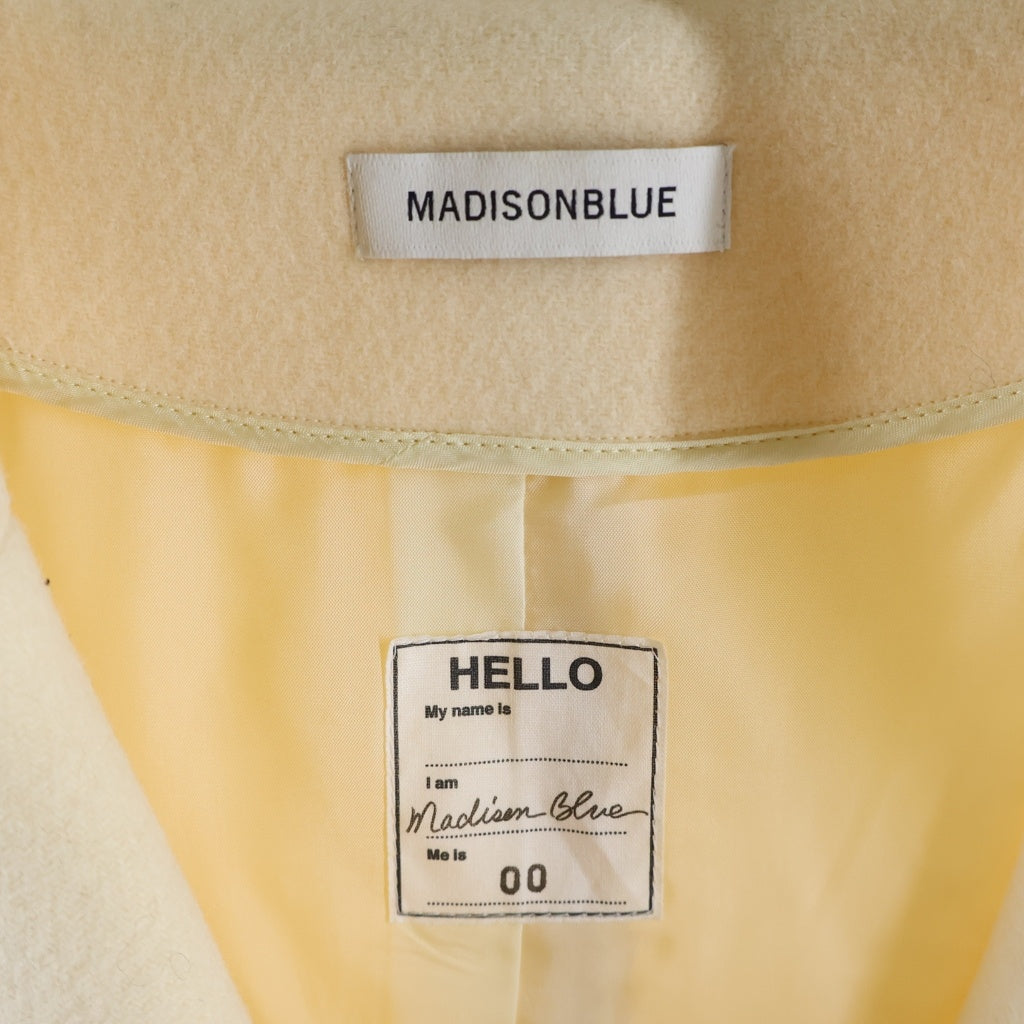MADISONBLUE(マディソンブルー) ウール ピーコート ロングコート #00 アイボリー レディース