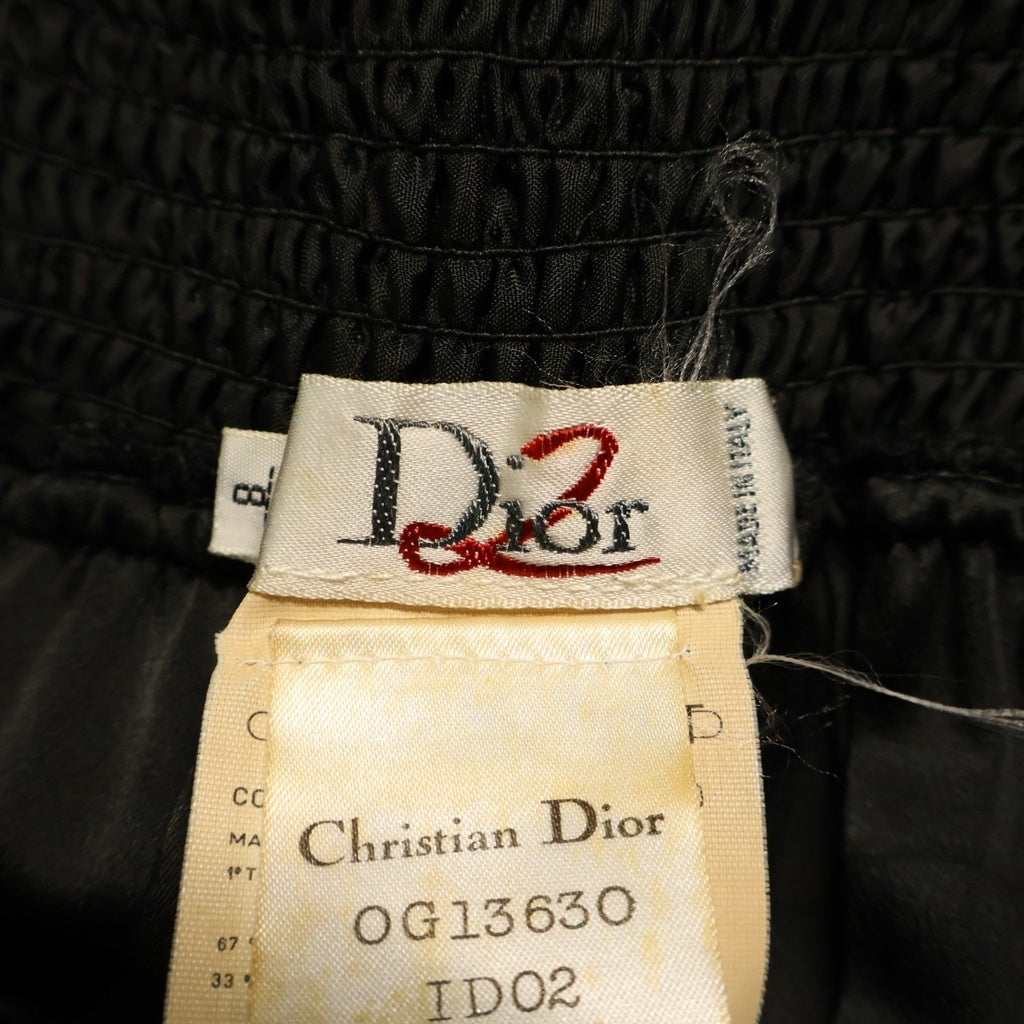 DIOR(ディオール) シャーリングサロペットパンツ ブラック OG13630 ID02 レディース