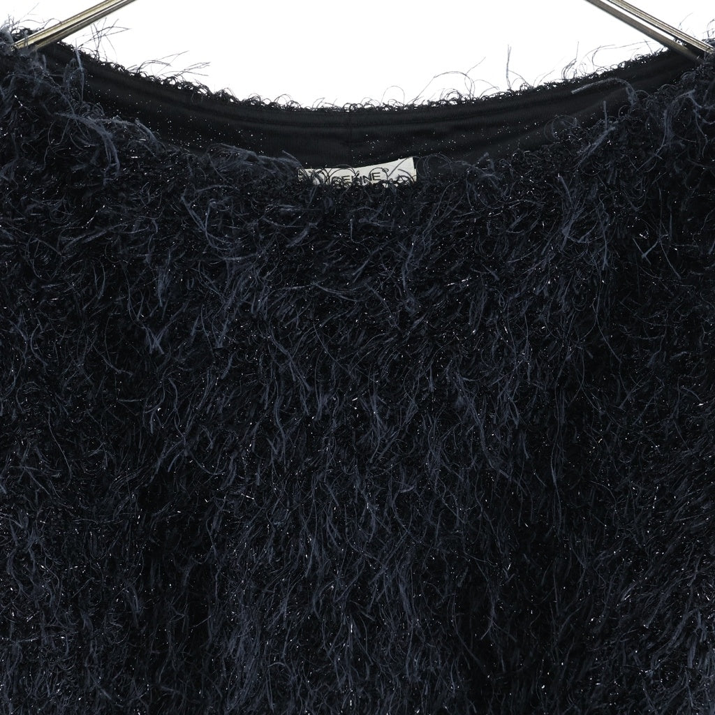 CELINE(セリーヌ) シャギーニットプルオーバー トップス ブラック #42 レディース