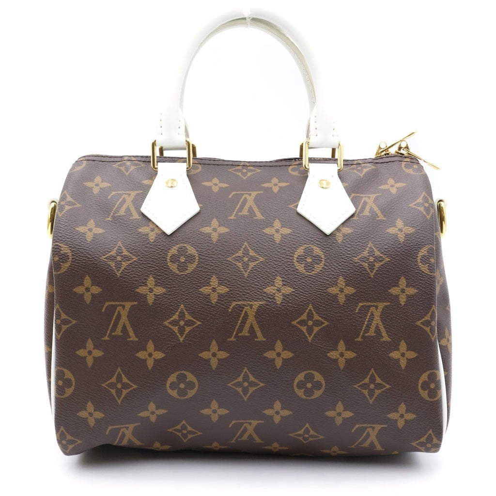 LOUIS VUITTON(ルイヴィトン) モノグラム スピーディ バンドリエール25 ハンド ショルダーバッグ PVC レザー ブラウン/ホワイト M20754 レディース