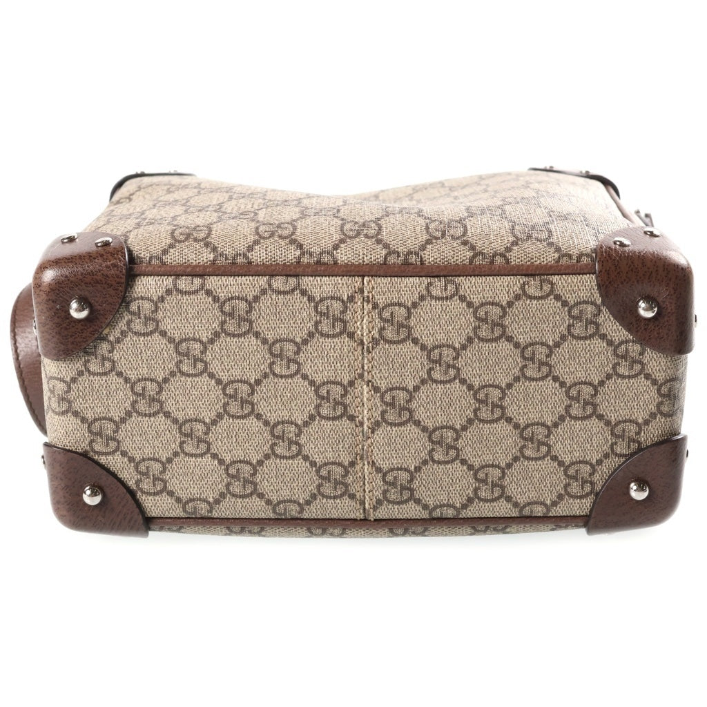 GUCCI(グッチ) GGスプリーム PVC レザー ショルダーバッグ ベージュ 626363 レディース