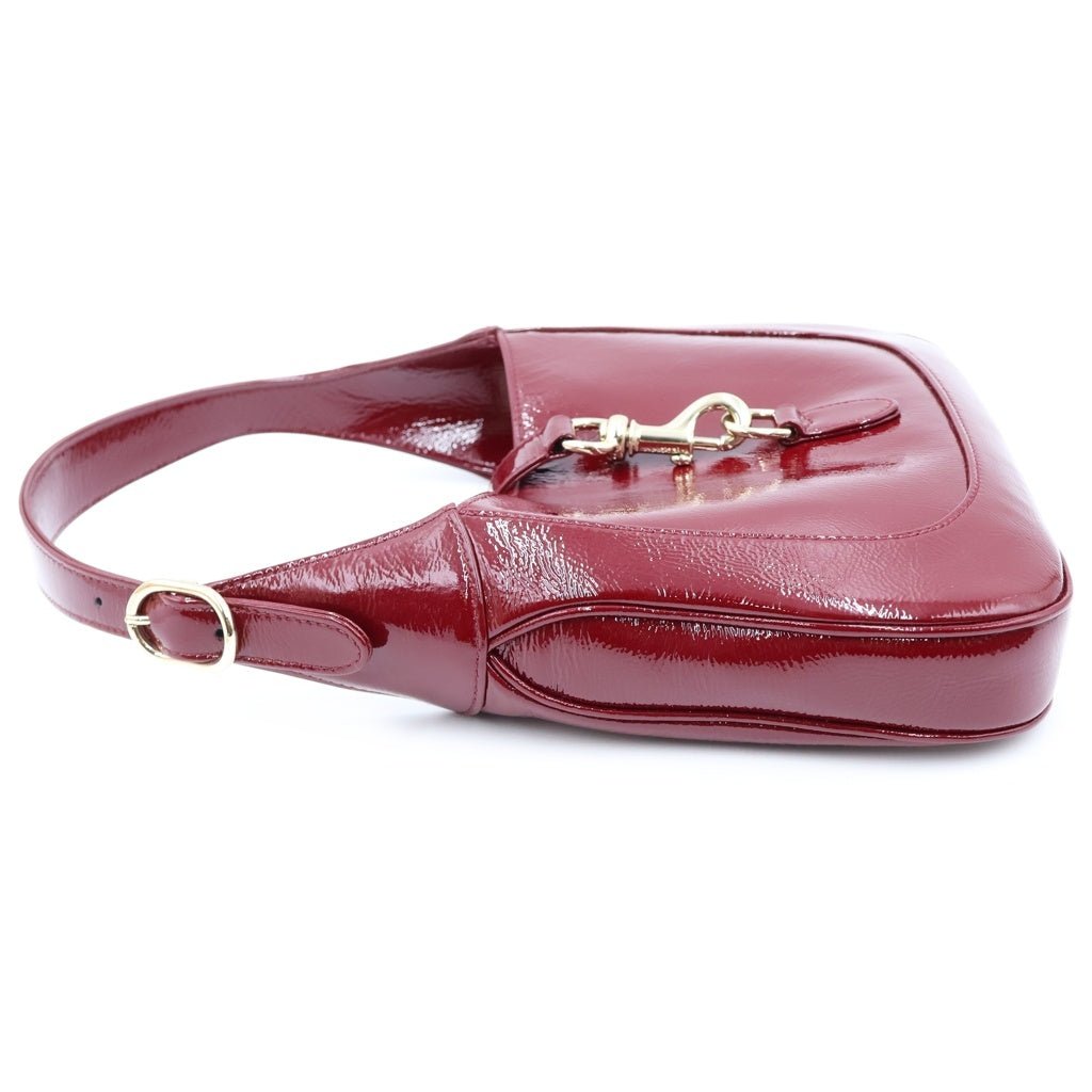 GUCCI(グッチ) ジャッキー1961 ハンドバッグ ショルダーバッグ 2WAY レッド パテント エナメル ゴールド金具 782849 レディース