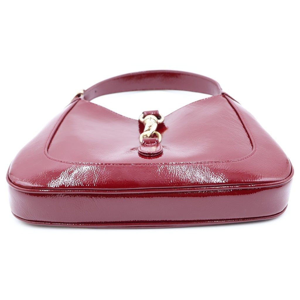 GUCCI(グッチ) ジャッキー1961 ハンドバッグ ショルダーバッグ 2WAY レッド パテント エナメル ゴールド金具 782849 レディース