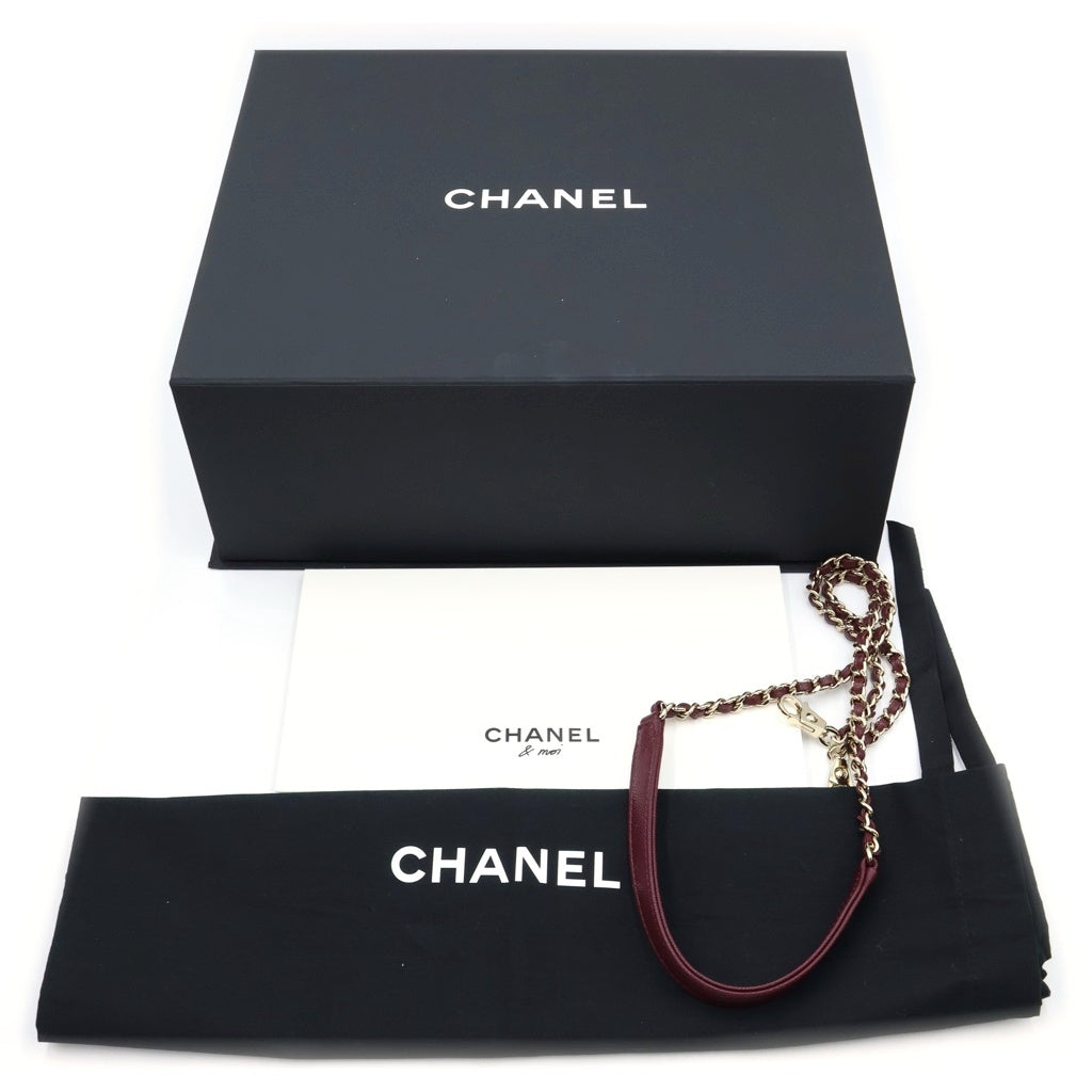 CHANEL(シャネル) ココハンドルXS ハンドバッグ ショルダーバッグ 2WAY キャビアスキン バーガンディ ゴールド金具 A92990 レディース