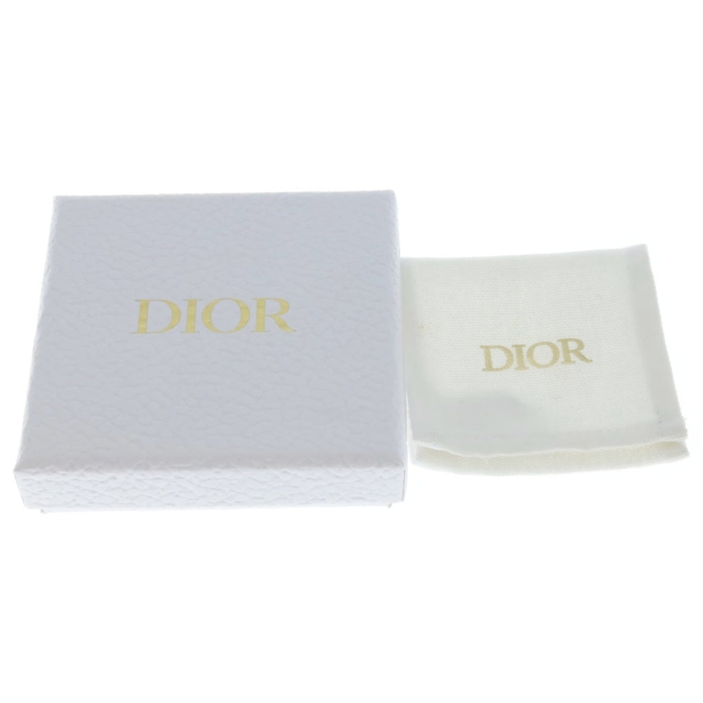 DIOR(ディオール) CDロゴ フェイクパール ラインストーン ピアス ゴールド GP レディース