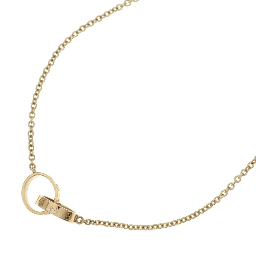 Cartier(カルティエ) ベビーラブ リング ネックレス ペンダント チェーン イエローゴールド 750YG レディース