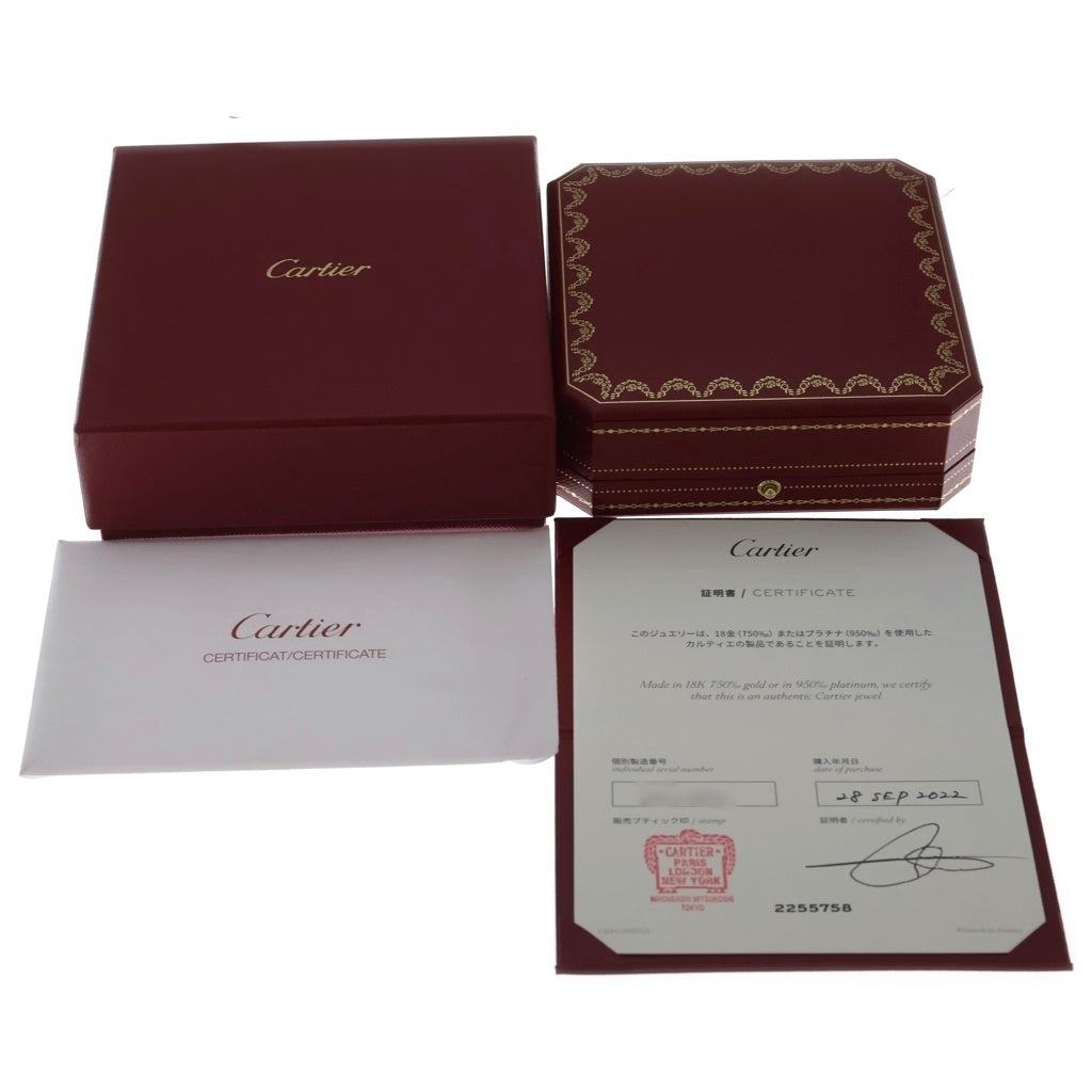 Cartier(カルティエ) ベビーラブ リング ネックレス ペンダント チェーン イエローゴールド 750YG レディース