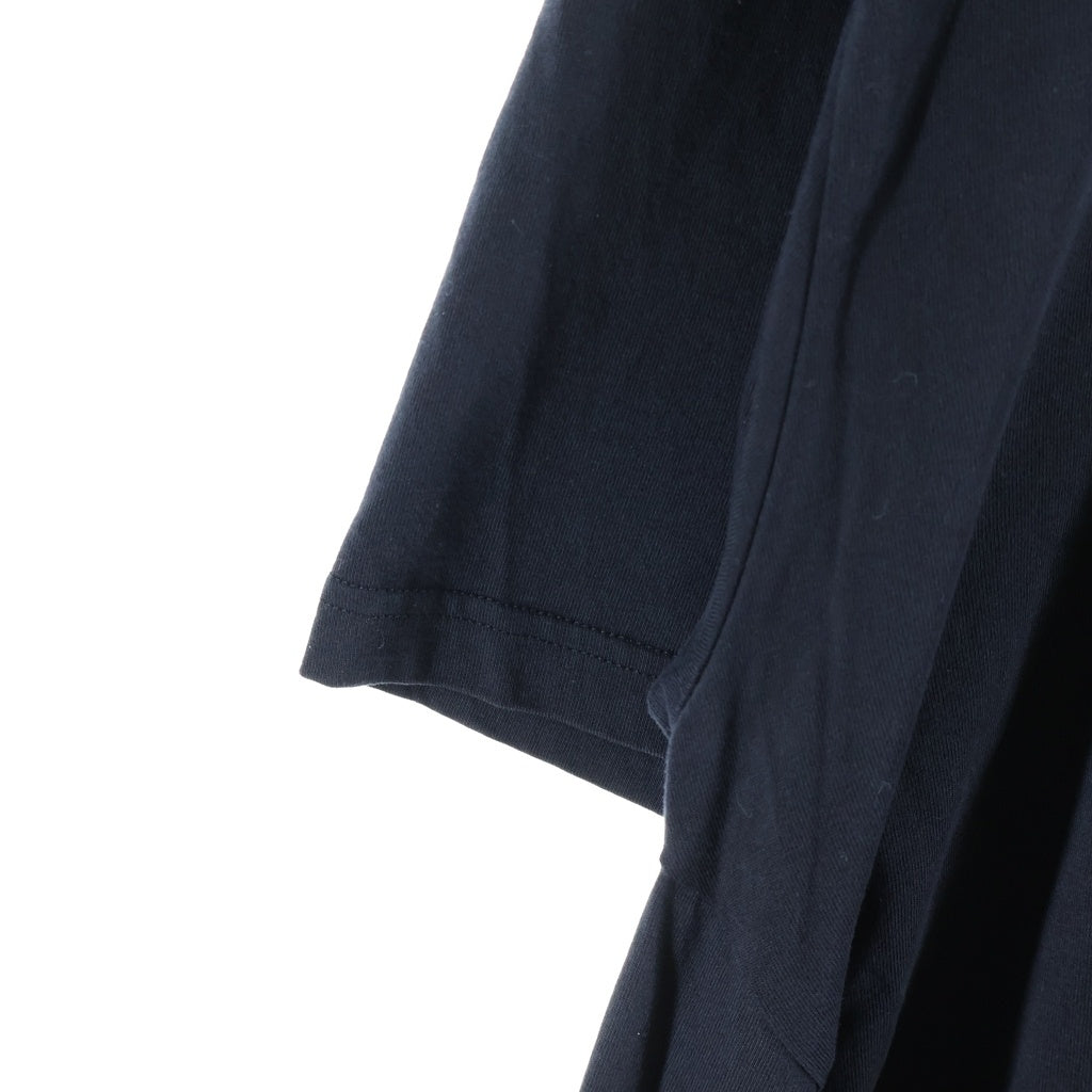 HOOD BY AIR/HBA(フッドバイエアー/エイチビーエー) ロゴプリント マルチスリーブ 長袖 半袖 Tシャツ カットソー #L ブラック レディース