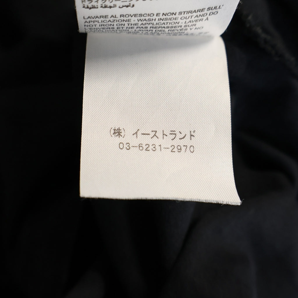 HOOD BY AIR/HBA(フッドバイエアー/エイチビーエー) ロゴプリント マルチスリーブ 長袖 半袖 Tシャツ カットソー #L ブラック レディース