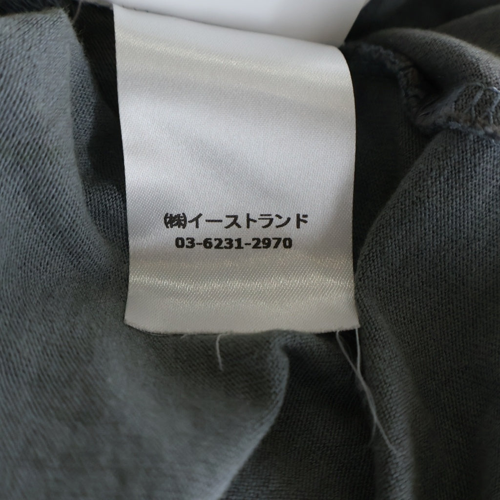 OFF-WHITE(オフホワイト) ロゴ 迷彩 カモフラージュ コットン 半袖 オーバー Tシャツ カットソー #M カーキ OMAA038R19185016 レディース