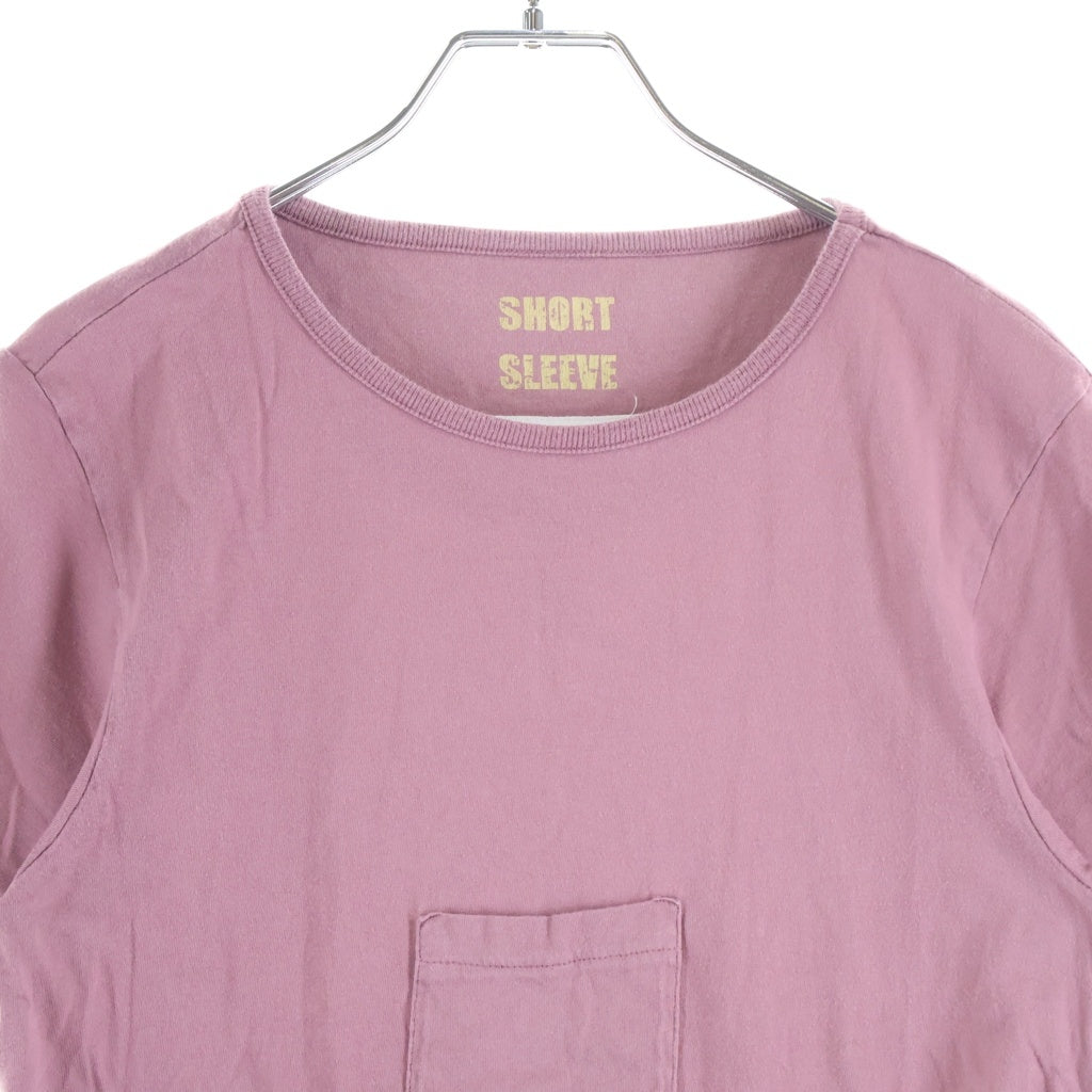Maison Martin Margiela(メゾンマルタンマルジェラ) フロントポケット コットン 半袖 Tシャツ カットソー #M ピンク レディース